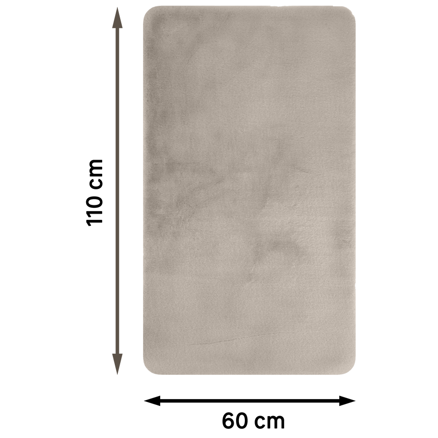 Bricocenter TAPPETO BIANCA GRIGIO LUNA 60x110 CM POLIESTERE