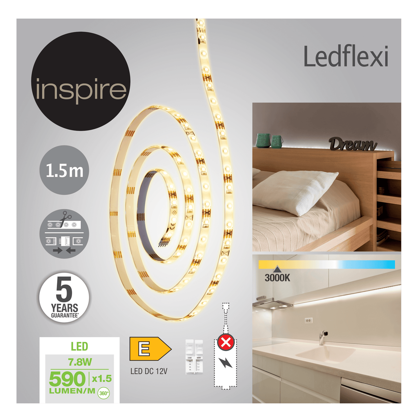 LED STRIP EXTENSION 1.5MT WARM LIGHT