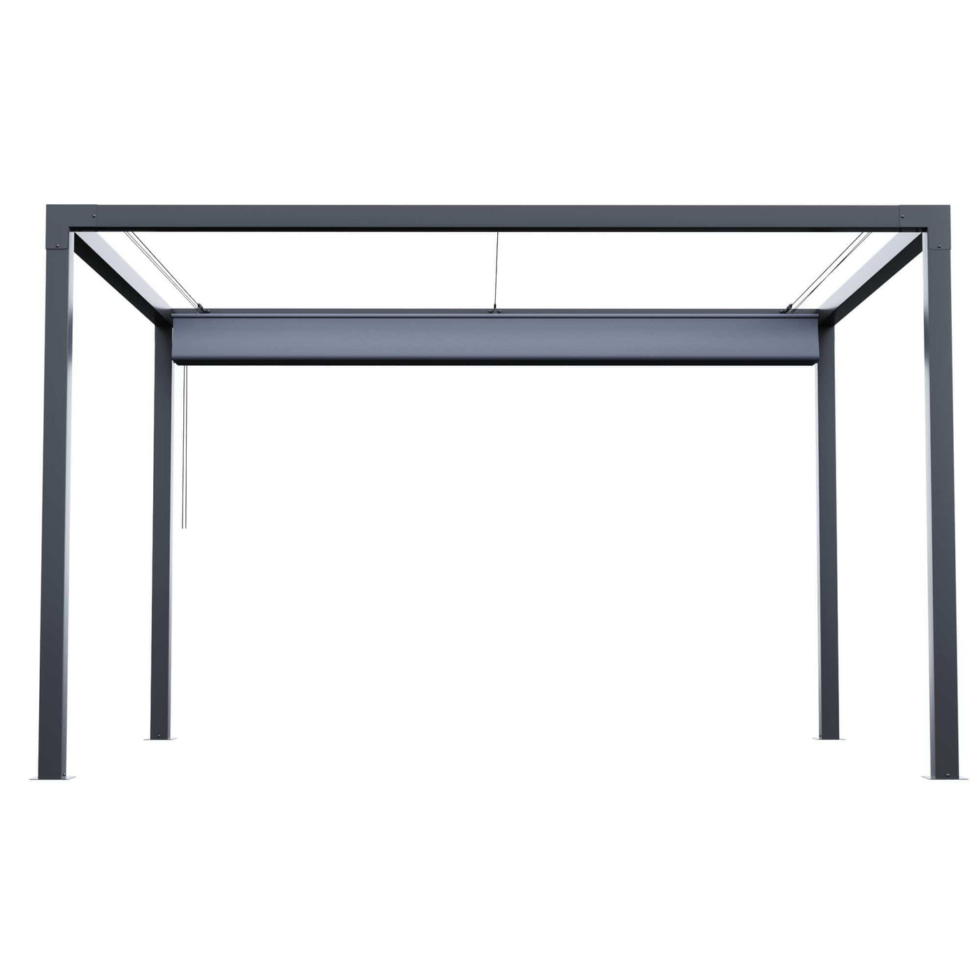 Bricocenter PERGOLA MANEA NATERIAL ALLUMINIO 350X260 ANTRACITE TELO POLIESTERE 250GR