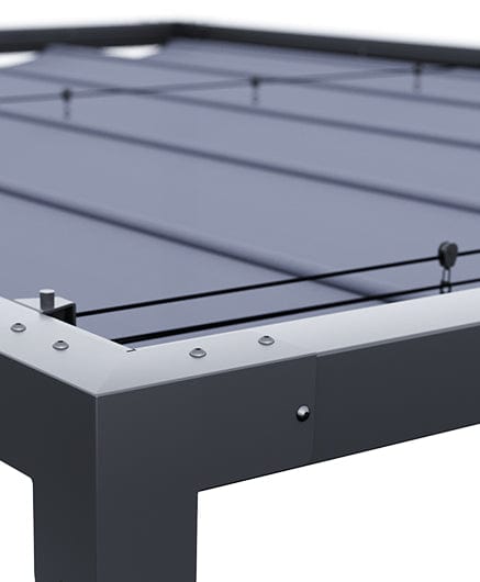 Bricocenter PERGOLA MANEA NATERIAL ALLUMINIO 350X260 ANTRACITE TELO POLIESTERE 250GR