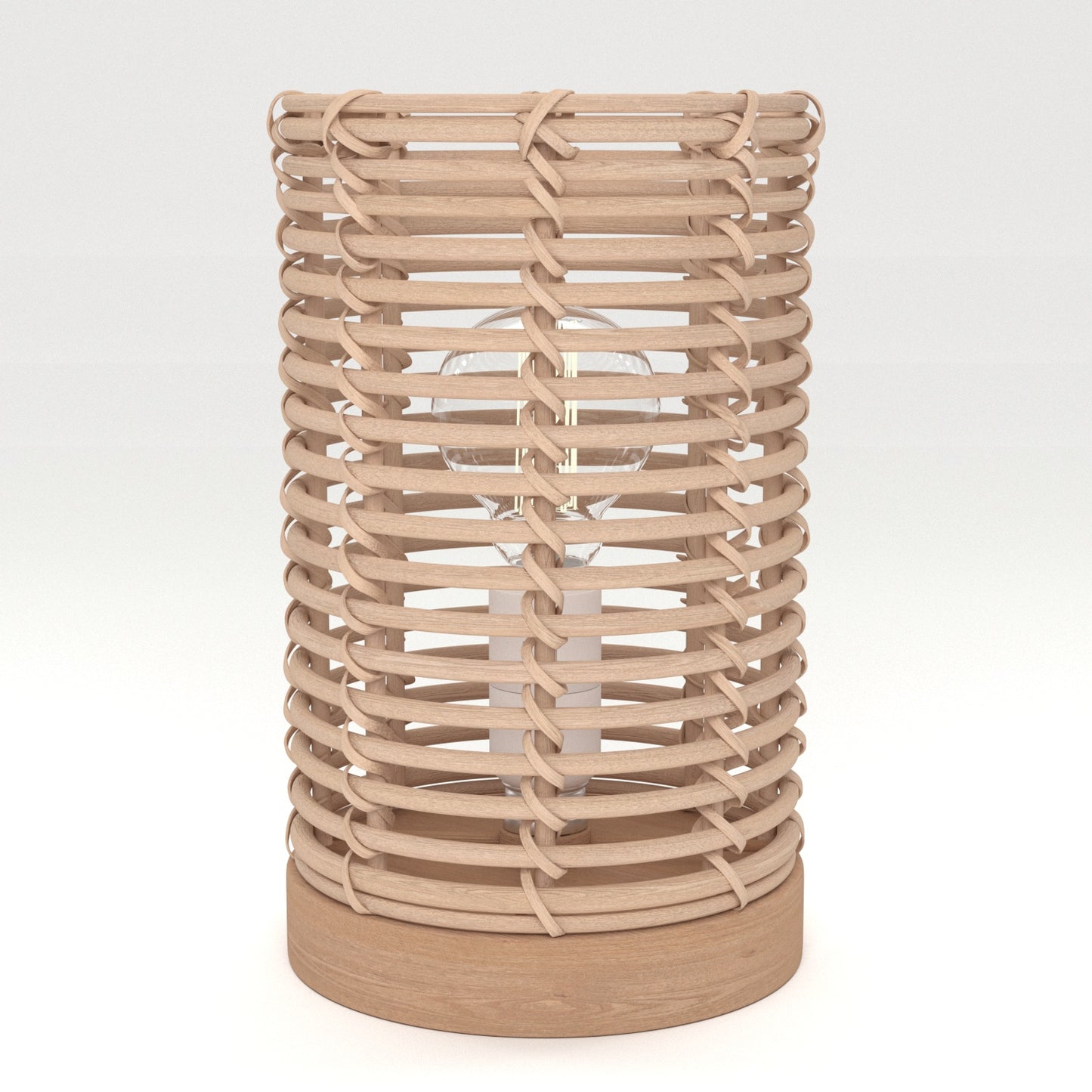 POPPY RATTAN TABLE LAMP H20 CM E14