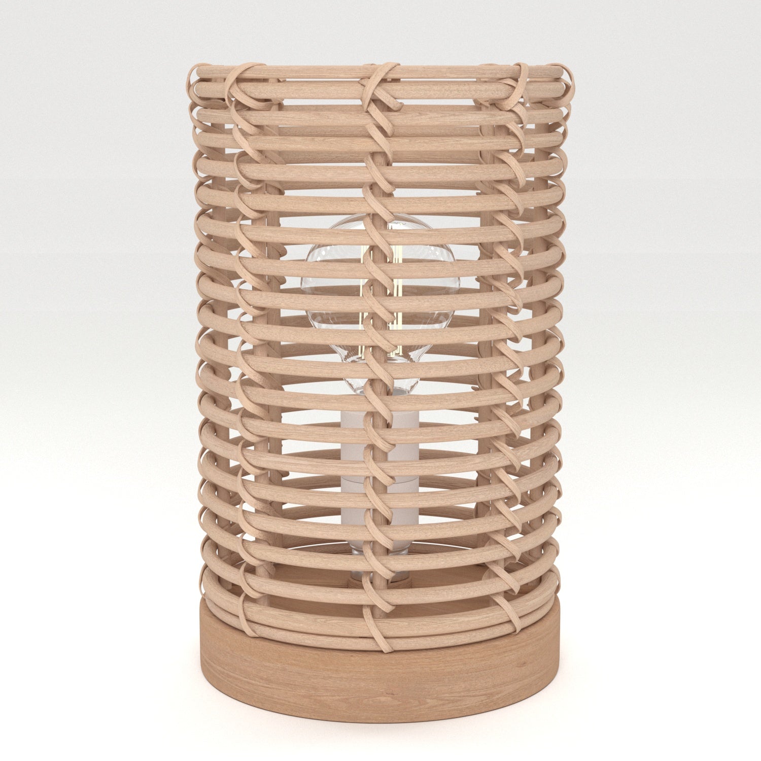 POPPY RATTAN TABLE LAMP H20 CM E14