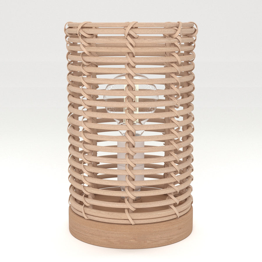 POPPY RATTAN TABLE LAMP H20 CM E14