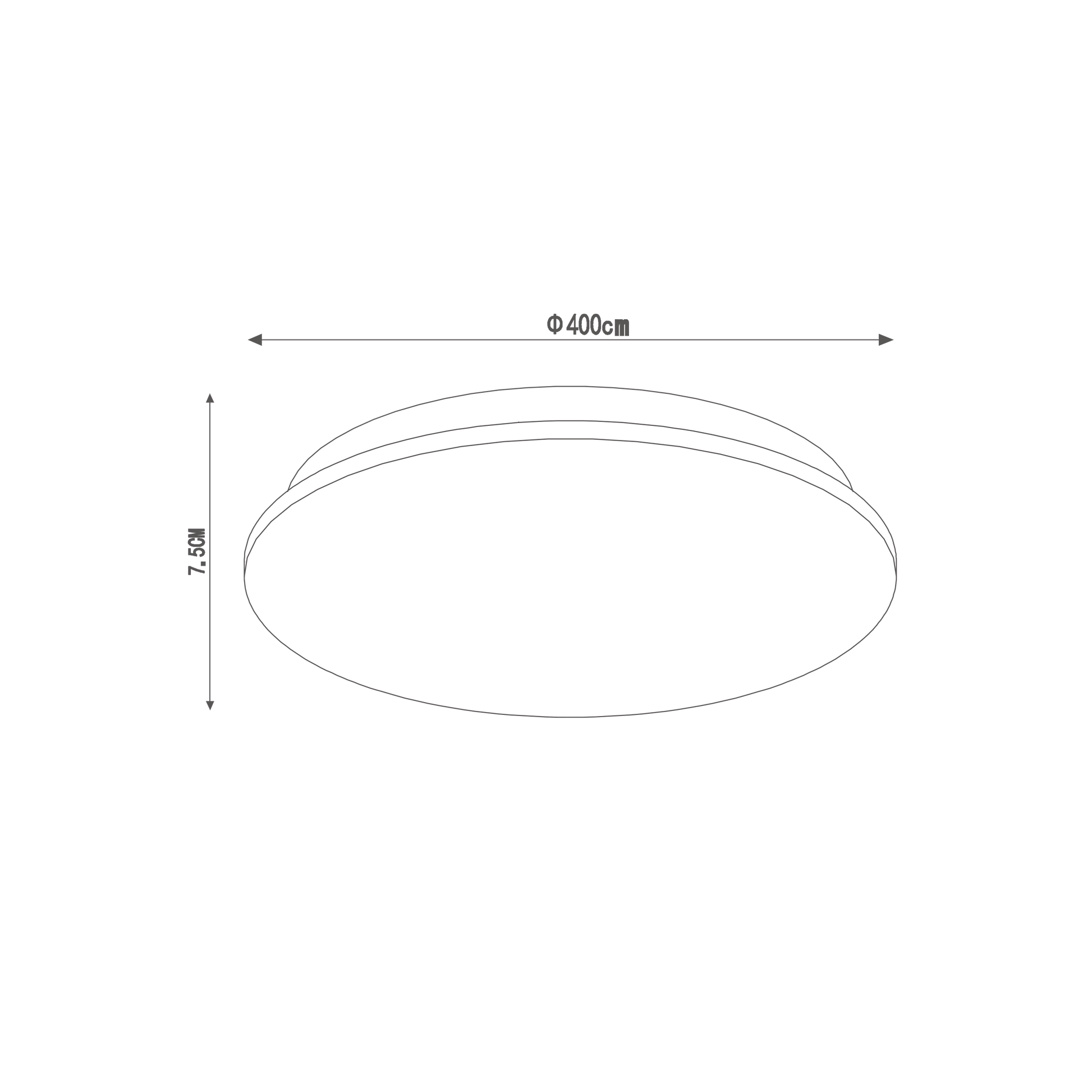 Bricocenter MOON CEILING LIGHT METAL WHITE D40 LED 24W NATURAL LIGHT