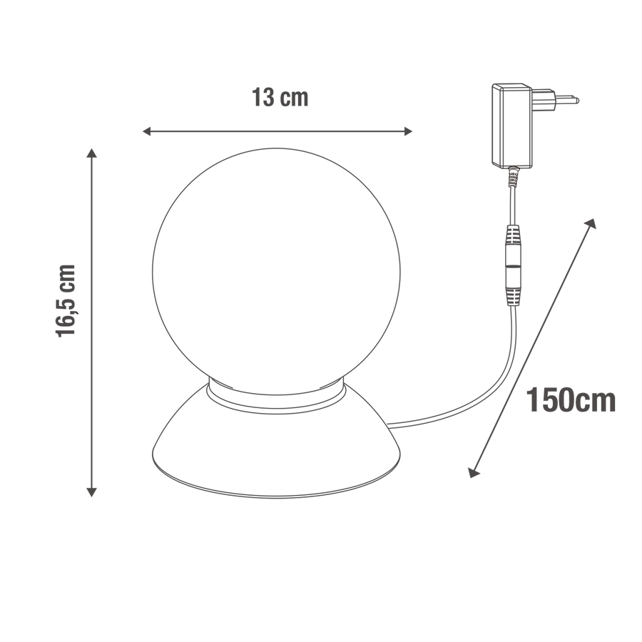 Bricocenter KOZE METAL TABLE LAMP H17 CM LED 3.4W WARM LIGHT