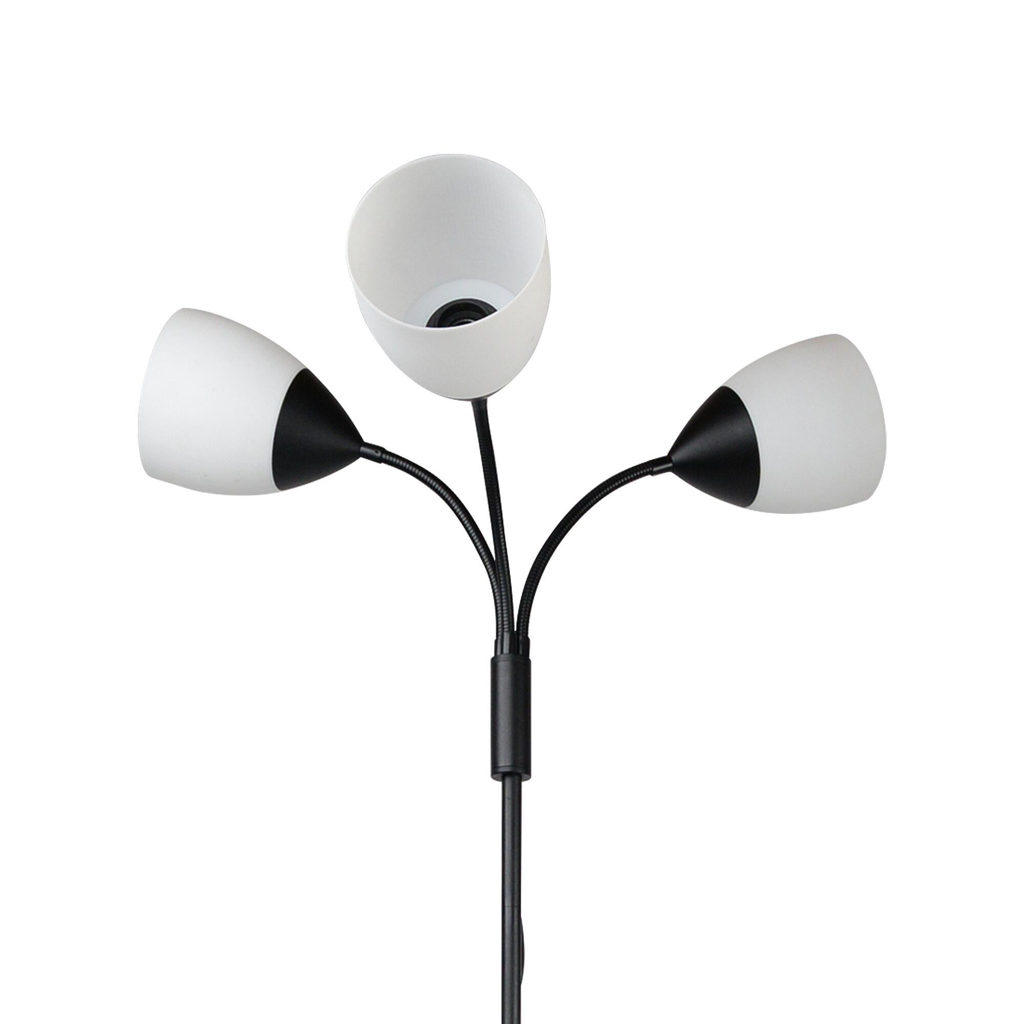 DHALIA FLOOR LAMP METAL BLACK 25.4X190CM3