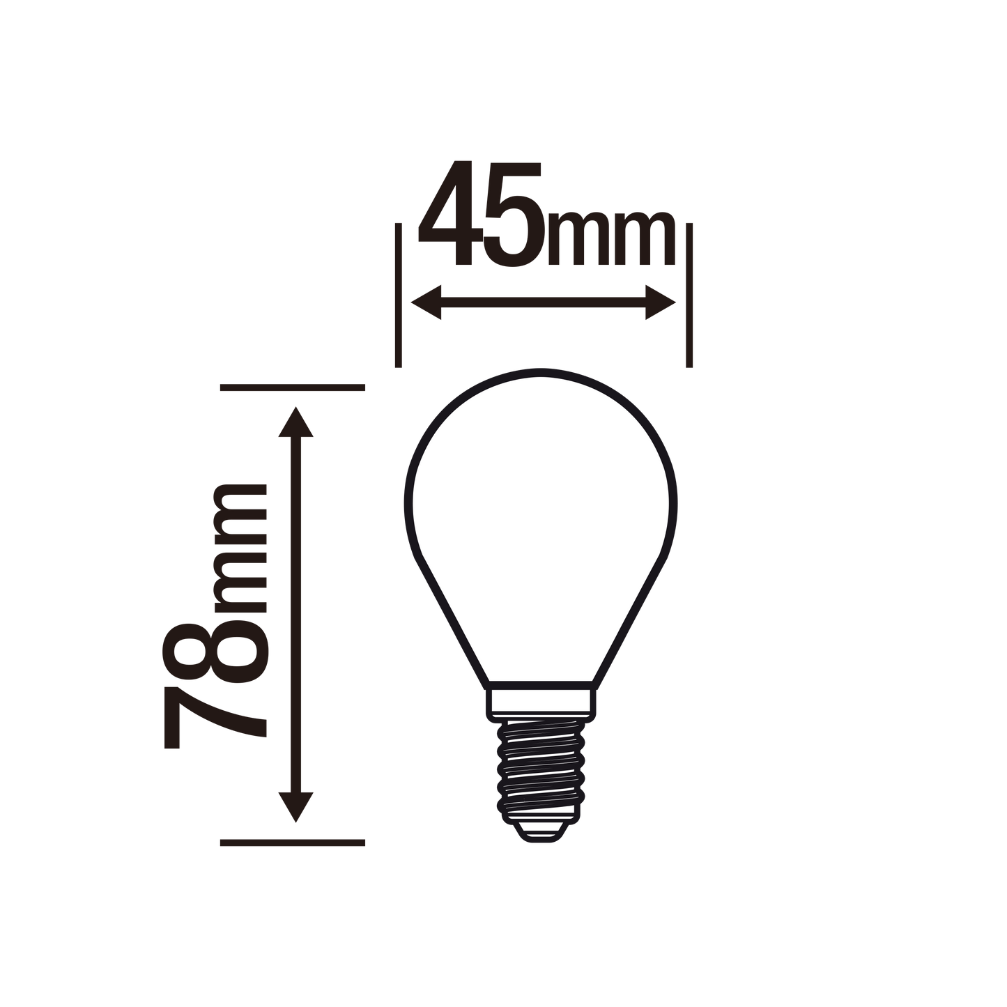 LAMPADINA LED E14=40W SFERA SMERIGLIATA LUCE NATURALE