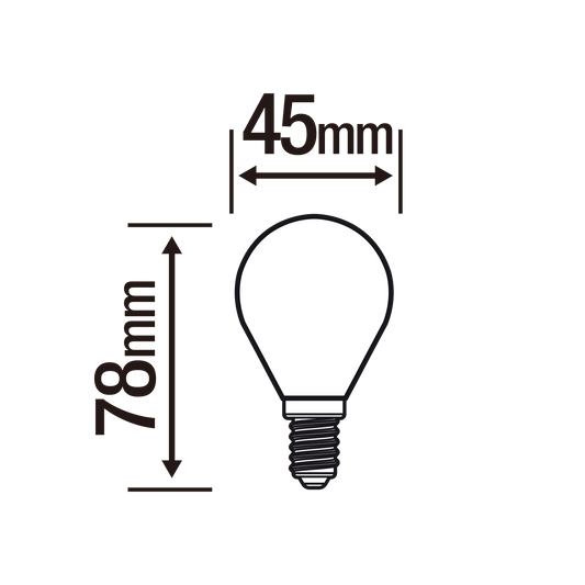 LAMPADINA LED E14=40W SFERA SMERIGLIATA LUCE NATURALE