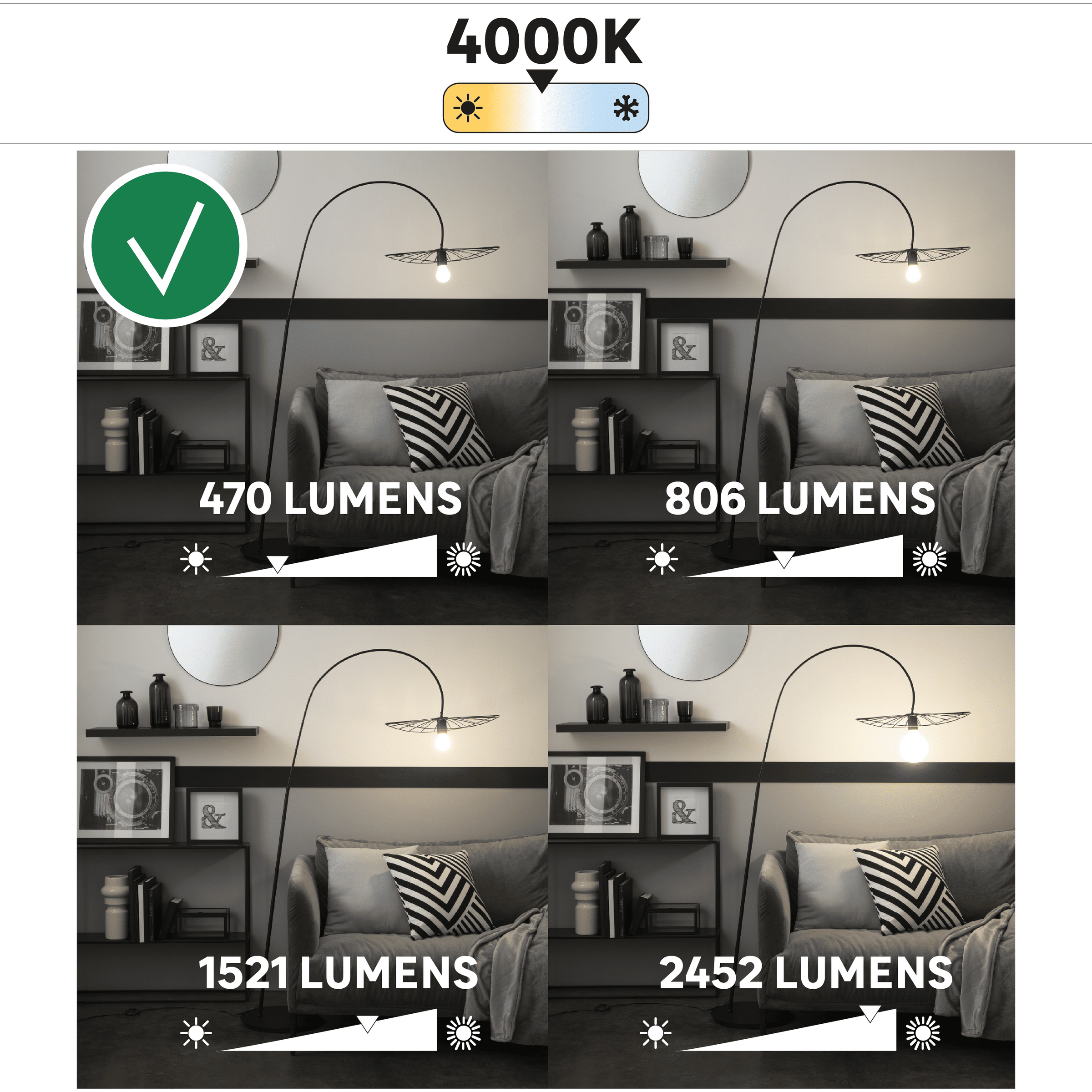 LED BULB E14 =40W FROSTED FLAME NATURAL LIGHT