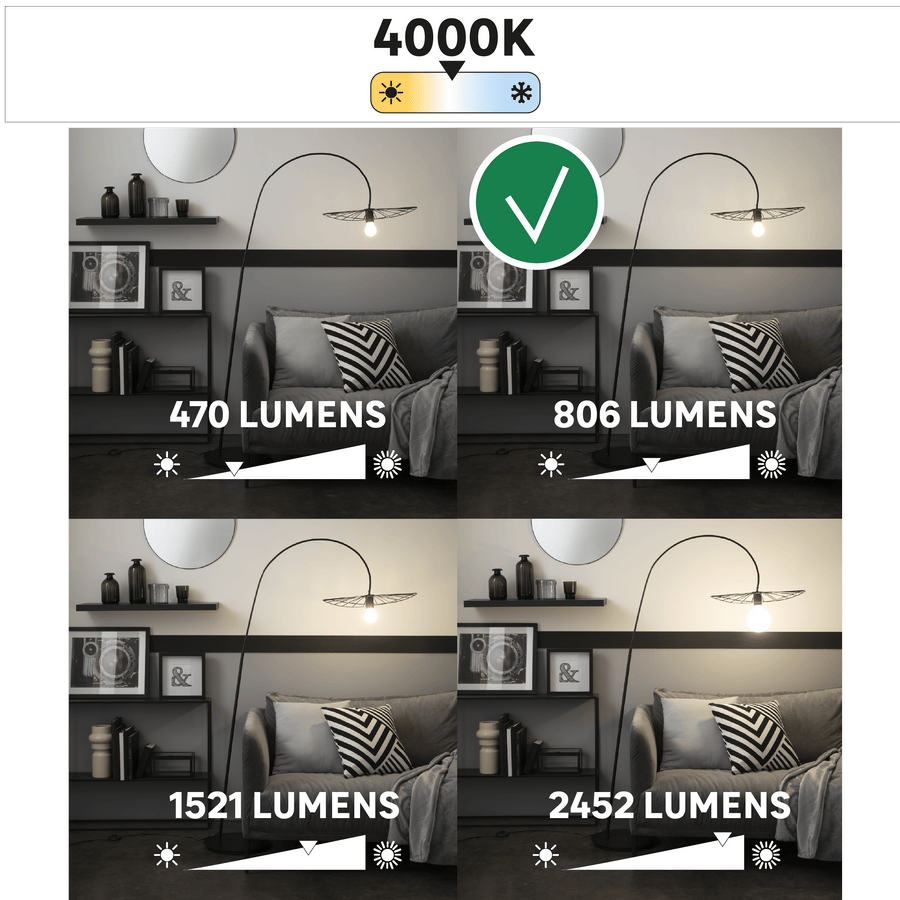 Bricocenter LED BULB E14=60W SPHERE TRANSPARENT NATURAL LIGHT