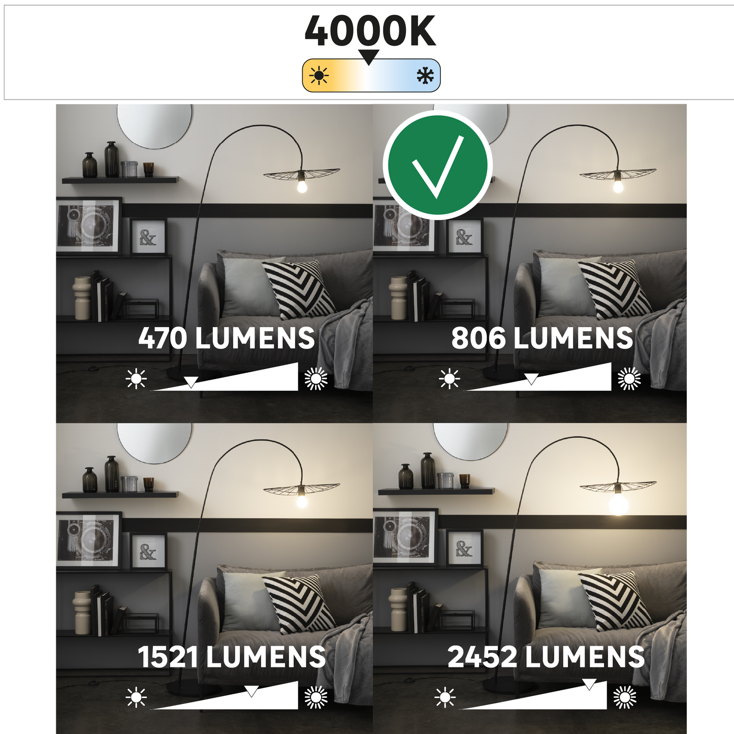 LED BULB E27=60W R80 NATURAL LIGHT