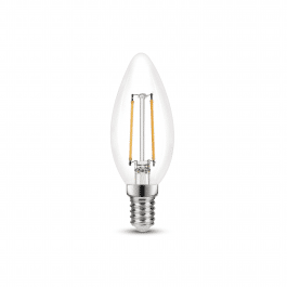 LED BULB E14=40W CANDLE TRASPARENT