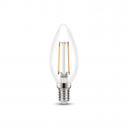 LED BULB E14=40W CANDLE TRASPARENT