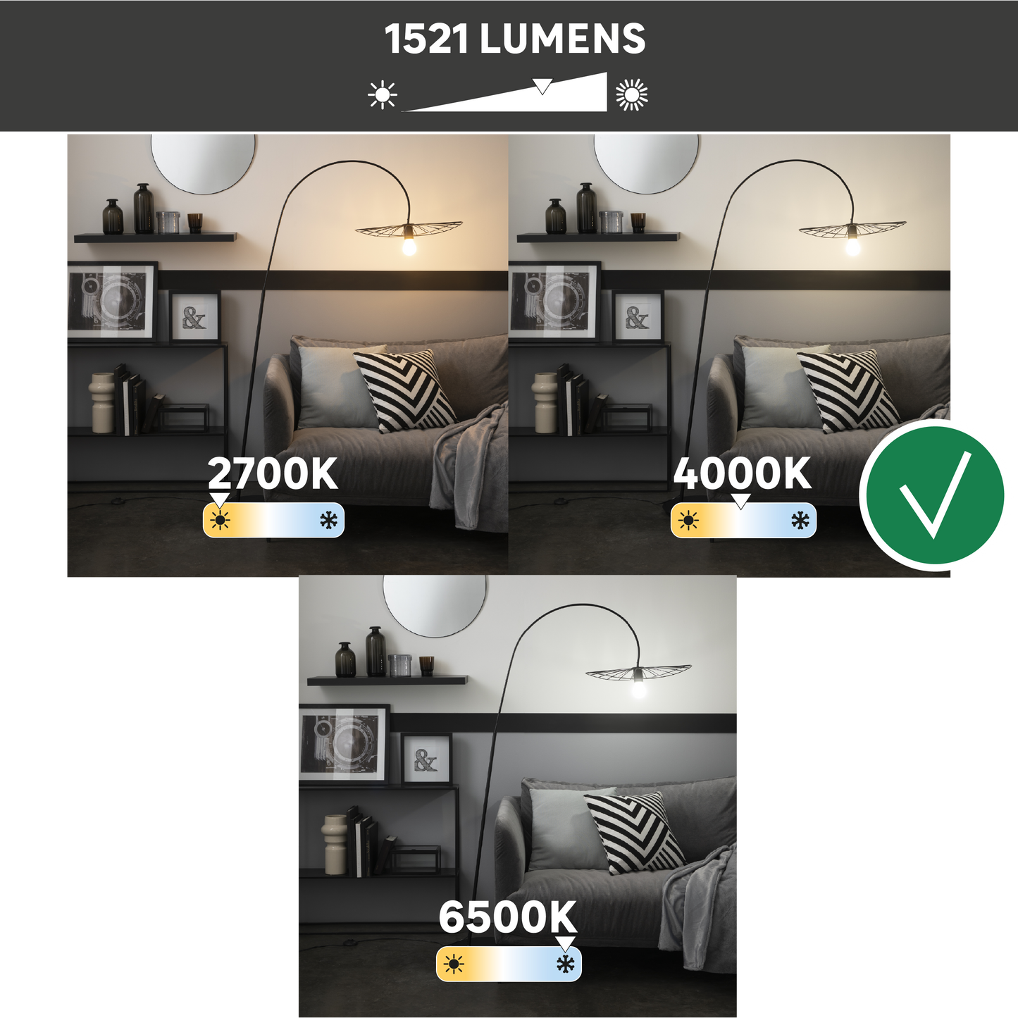LED BULB E27=100W FROSTED GLOBE NATURAL LIGHT DIMMABLE