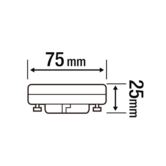 Lampadina led gx53=72w luce naturale