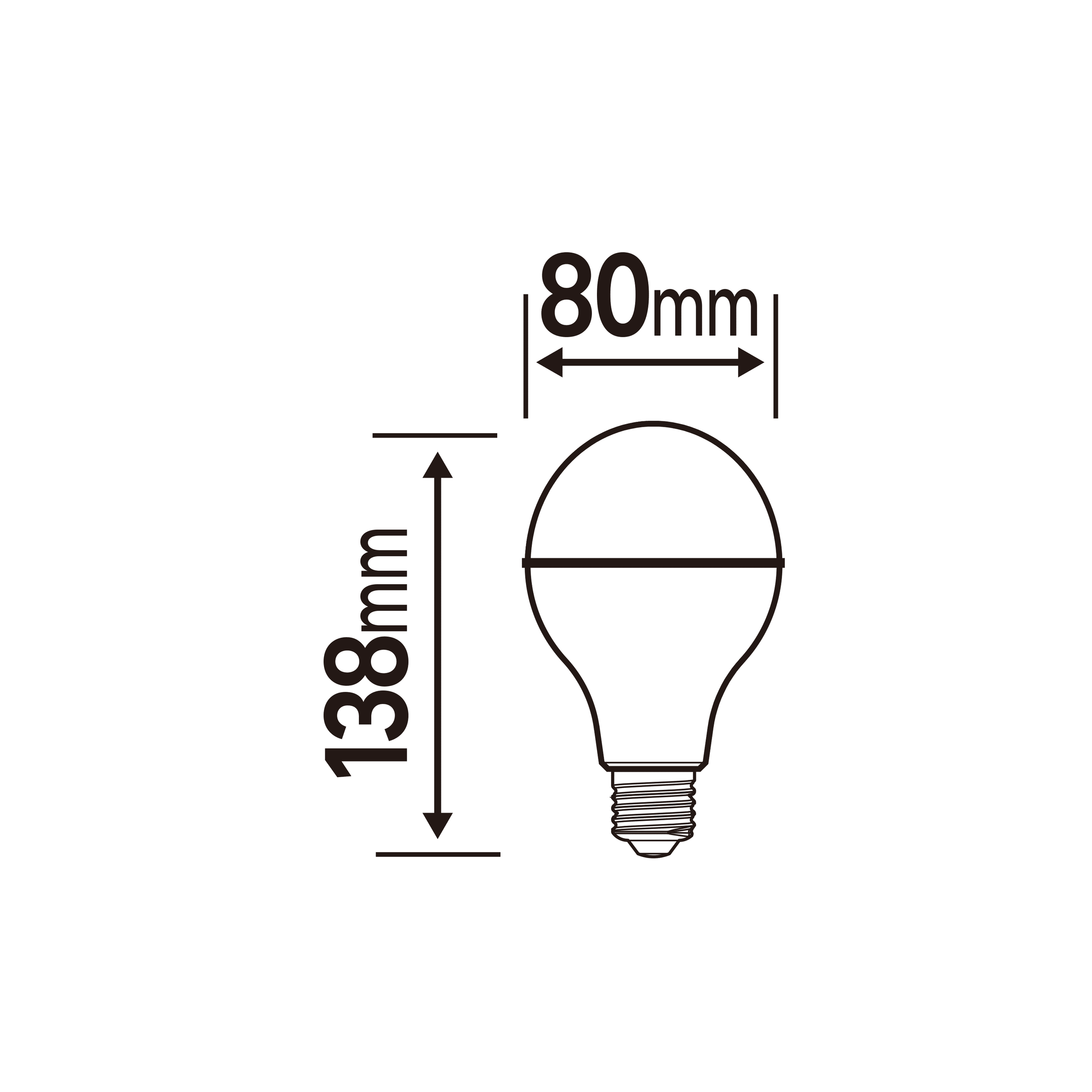 E27 5W multicoloured globe LED bulb