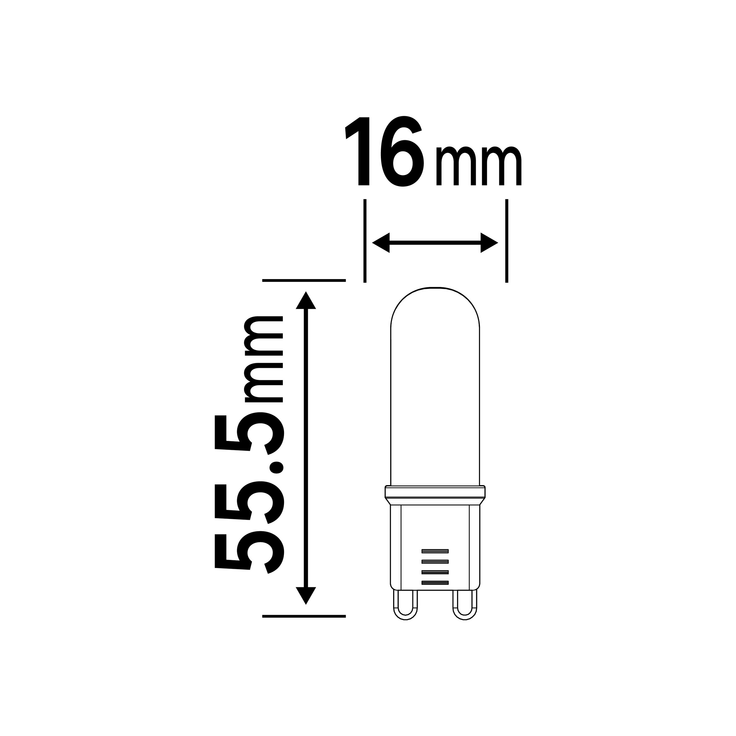 LED BULB G9=40W WARM LIGHT