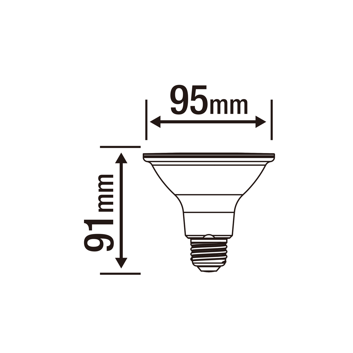 LED BULB E27=75W PAR38 NATURAL LIGHT