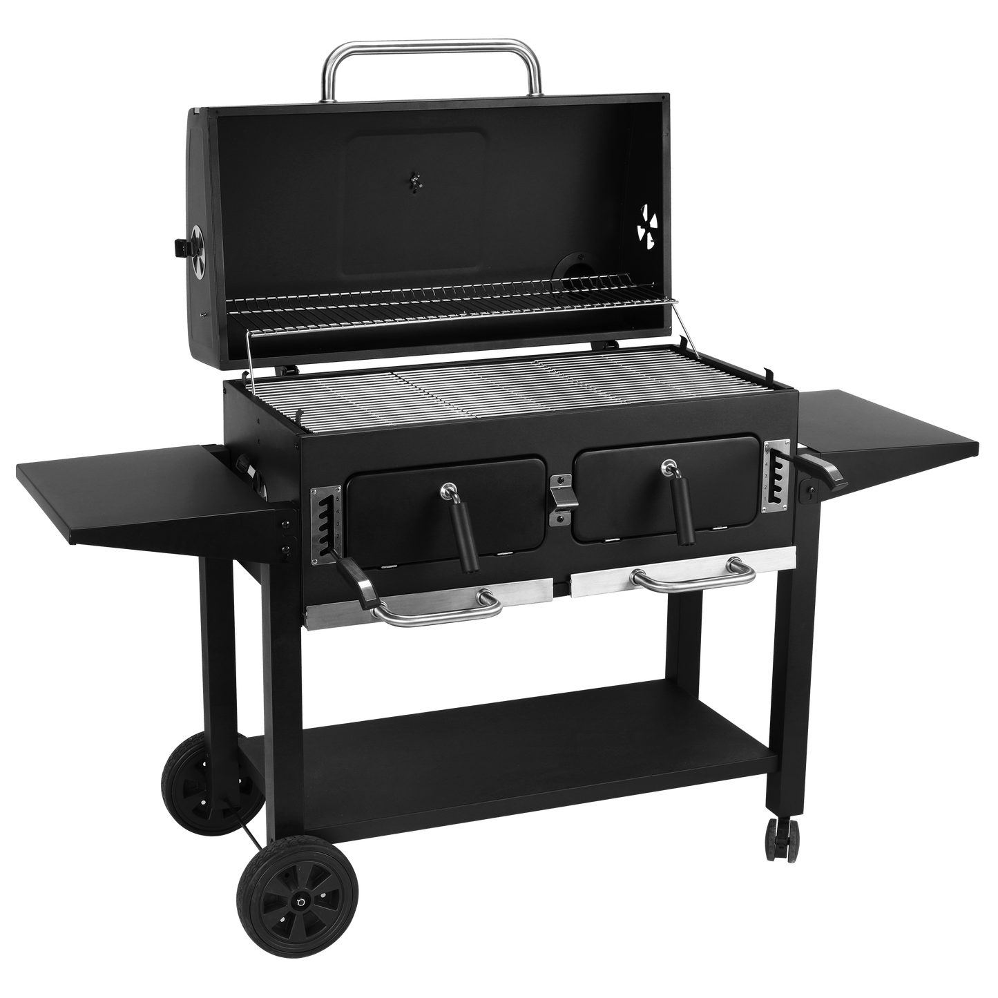 Bricocenter KING SIZE CHARCOAL BARBECUE With 2 independent burners