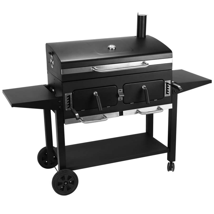 Bricocenter KING SIZE CHARCOAL BARBECUE With 2 independent burners