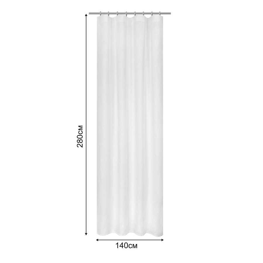 Bricocenter TENDA LENAYA LINO BIANCO 200X280CM FETTUCCIA E PASSANTE NASCOSTO