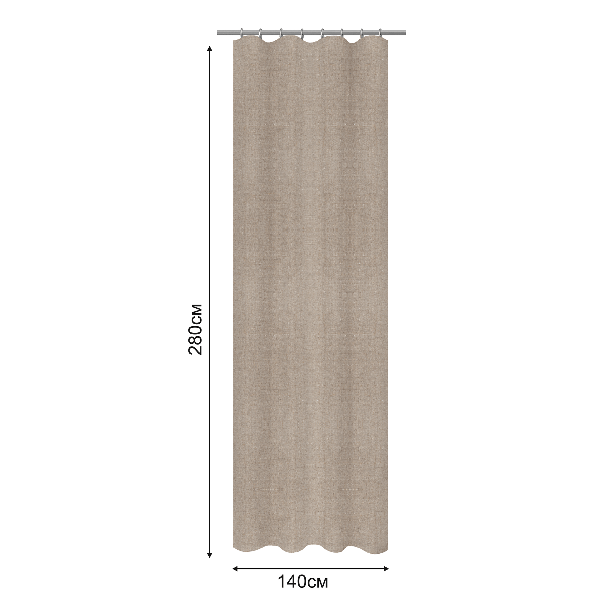 Bricocenter TENDA LENAYA LINO NATURALE 200X280CM FETTUCCIA E PASSANTE NASCOSTO