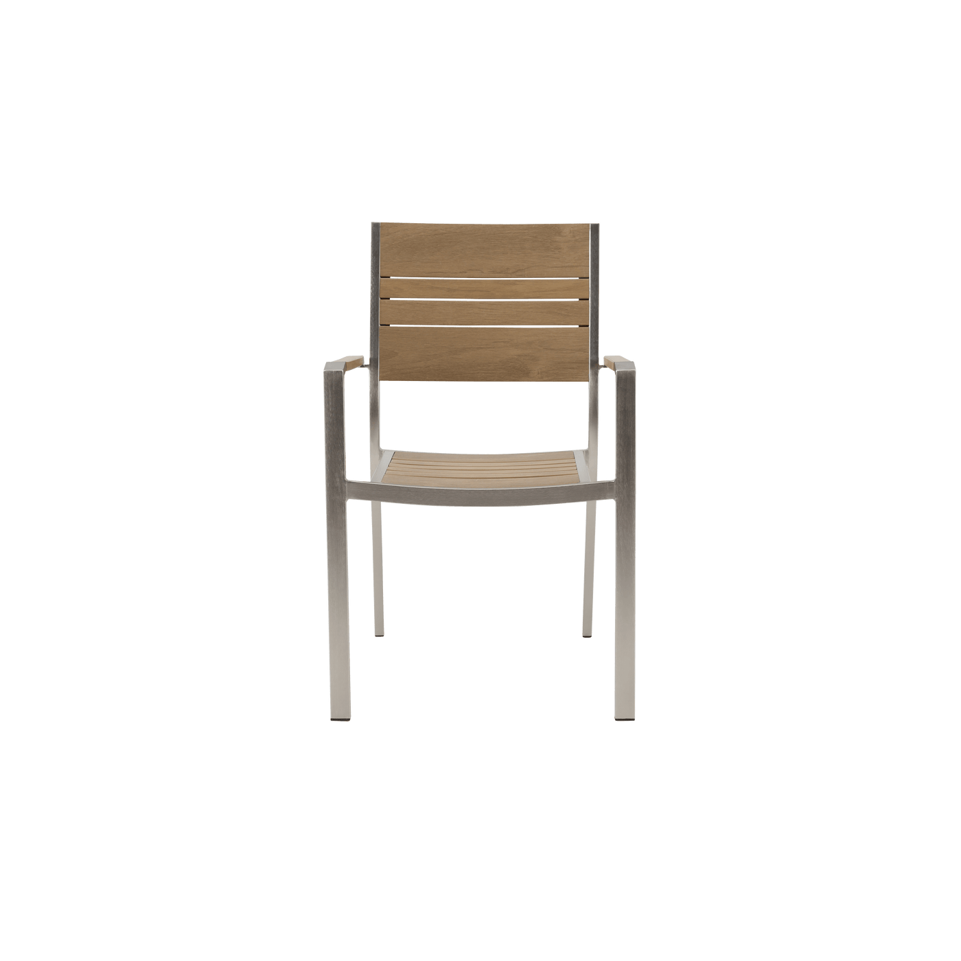 Bricocenter CHAIR WITH ARMRESTS MENORCA NATERIAL 57X55 ALUMINUM POLIWOOD