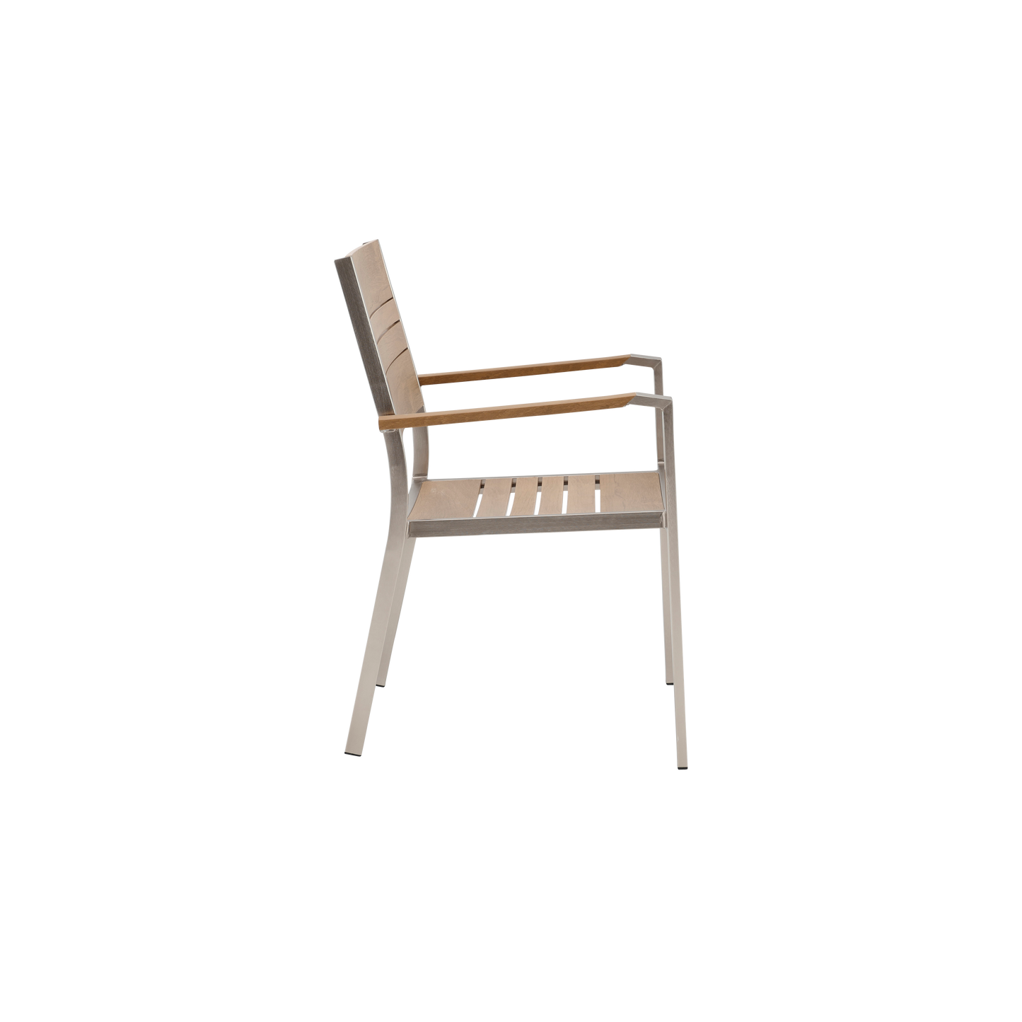 CHAIR WITH ARMRESTS MENORCA NATERIAL 57X55 ALUMINUM POLIWOOD