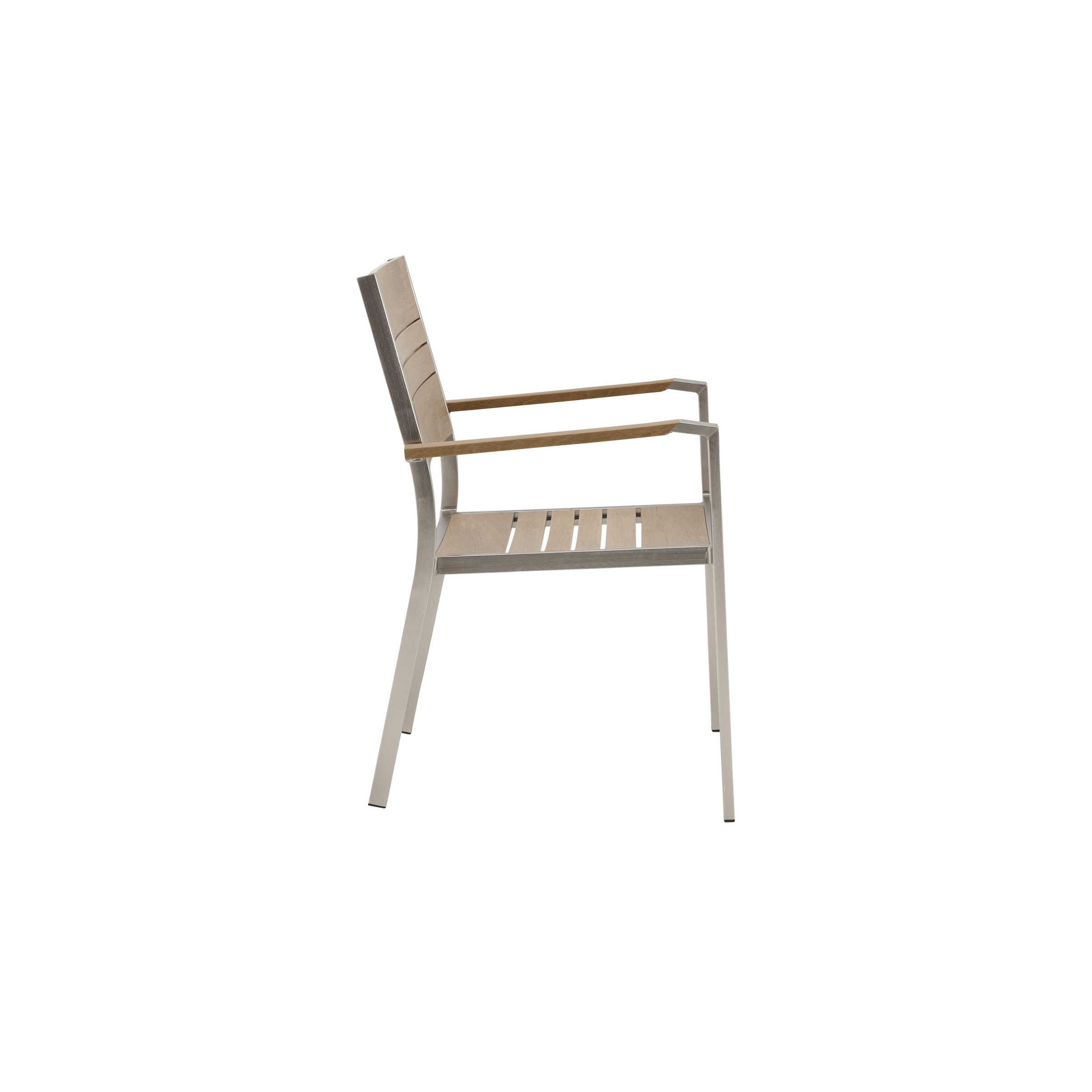 Bricocenter CHAIR WITH ARMRESTS MENORCA NATERIAL 57X55 ALUMINUM POLIWOOD