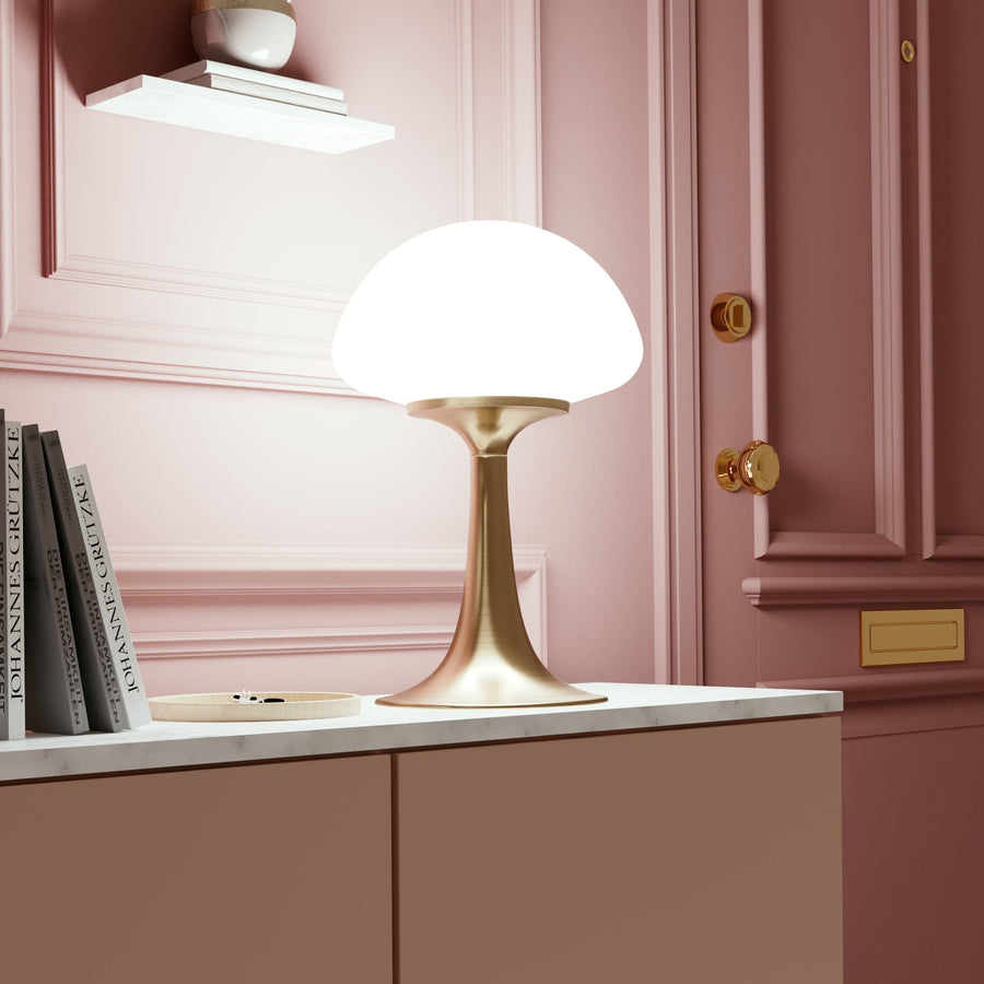 Bricocenter KINOKO TABLE LAMP METAL GOLD H 46 CM LED 4W WARM LIGHT