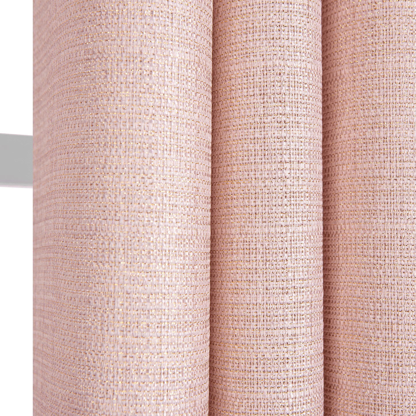 Bricocenter DARIO PINK GOLD OPAQUE CURTAIN 140X280 WITH EYELETS