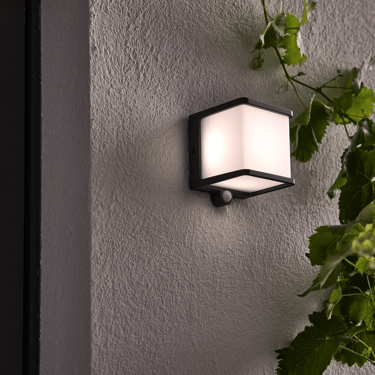 Bricocenter SOLAR WALL SCONCE TELIN ALUMINUM GRAY 11X11X13H LED 8W NATURAL LIGHT IP54