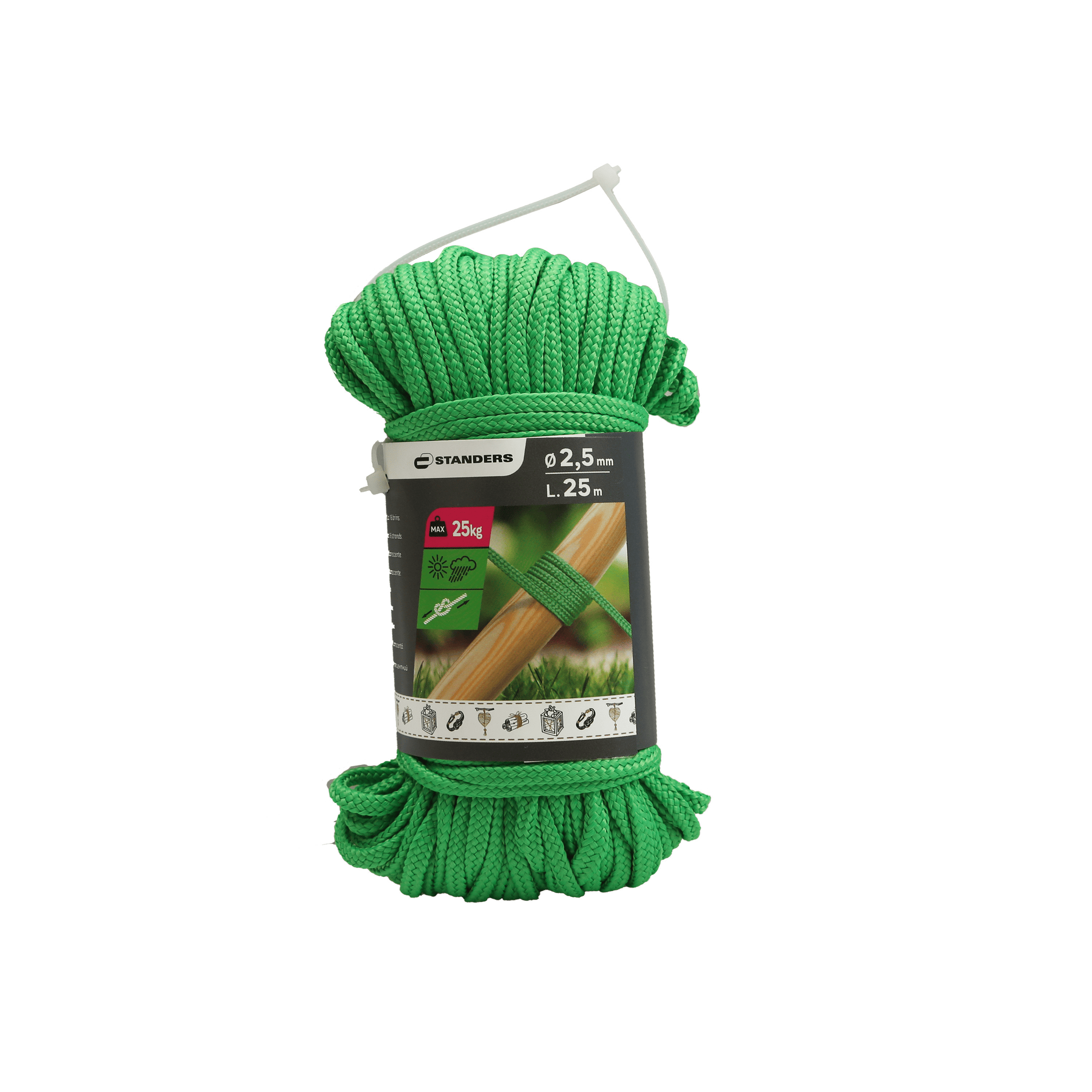 PP WIRE FLUO GREEN CABLE D2.5MM 25M
