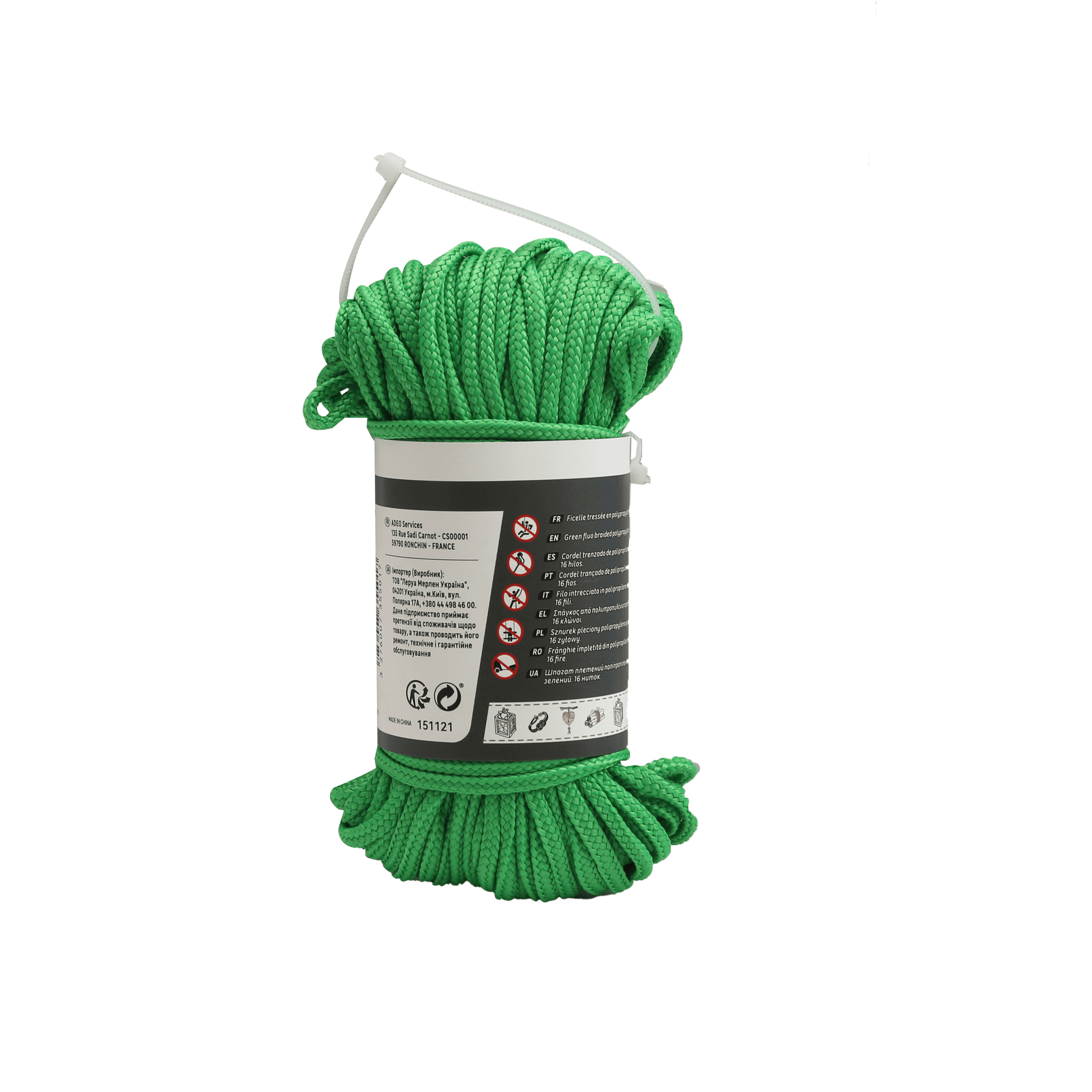 PP WIRE FLUO GREEN CABLE D2.5MM 25M