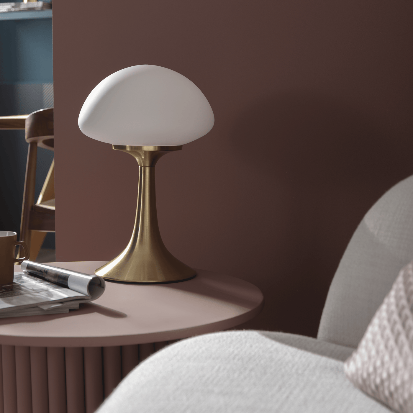 Bricocenter KINOKO TABLE LAMP METAL GOLD H 46 CM LED 4W WARM LIGHT