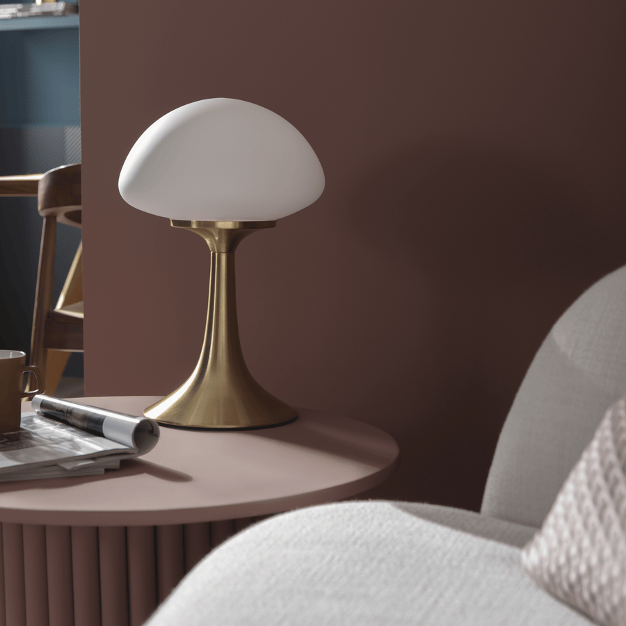 Bricocenter KINOKO TABLE LAMP METAL GOLD H 46 CM LED 4W WARM LIGHT