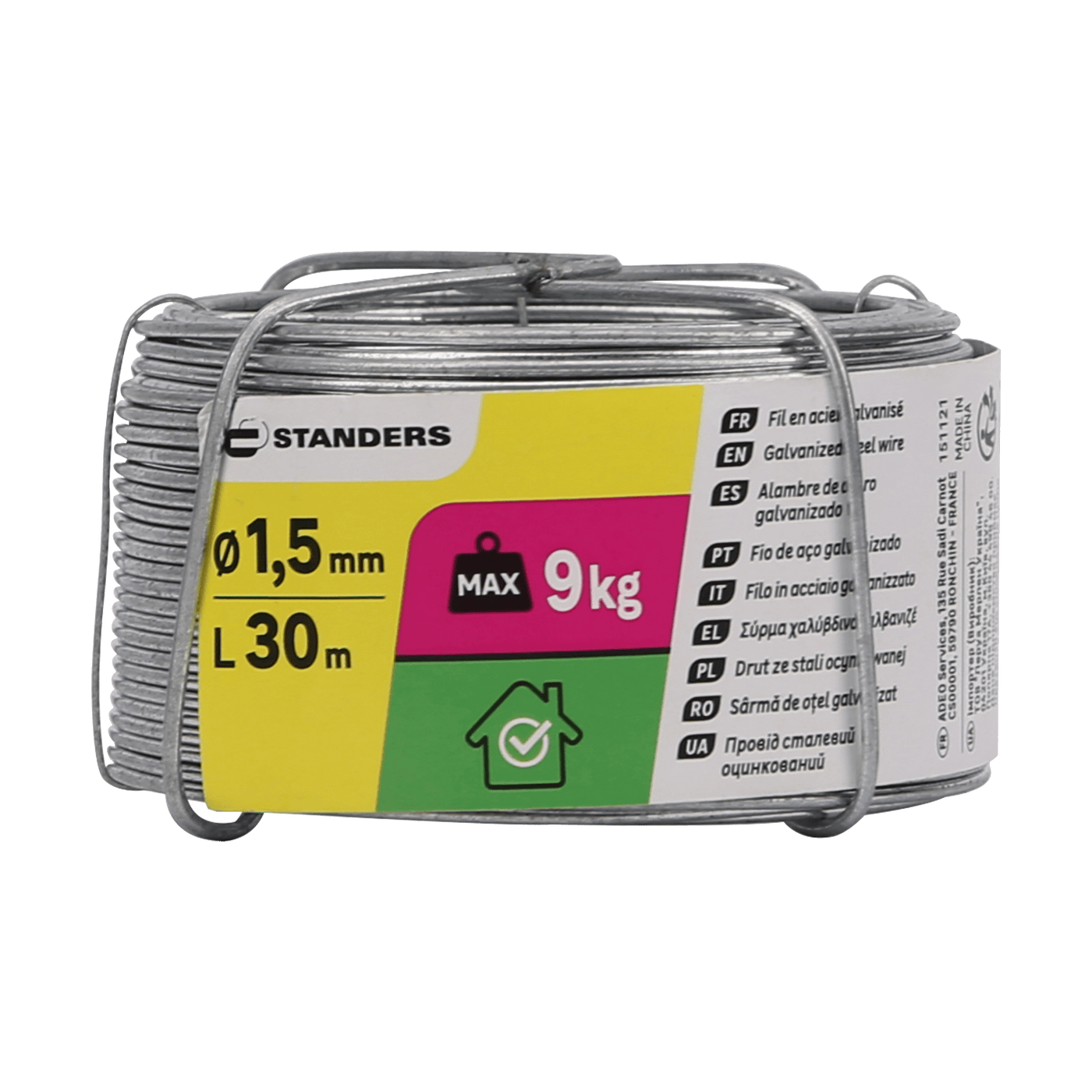 GALVANISED STEEL WIRE D1.5MM 30M