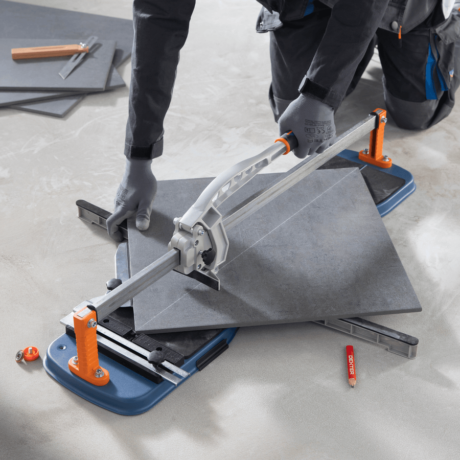 Dexter tile cutter, 73 cm, maximum cutting thickness 1.4 cm, pull-cut mechanism