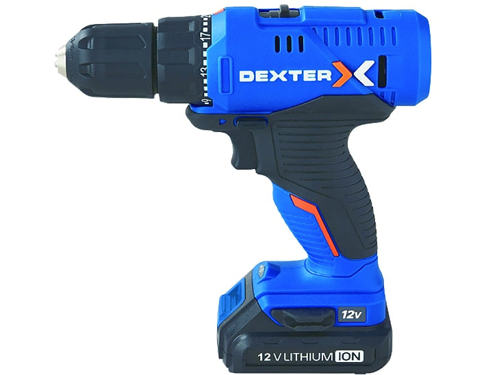 DEXTER 12v lithium screwdriver, 1.3 ah