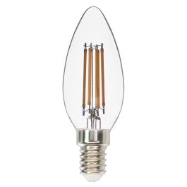 NATULIGHT LED BULB E14=40W CANDLE CLEAR WARM LIGHT