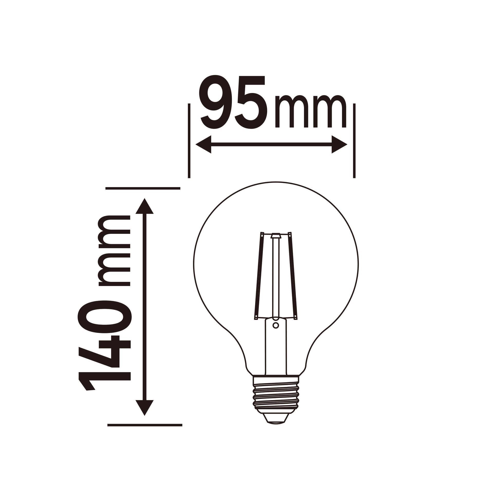 Bricocenter NATULIGHT LED BULB E27=75W SMALL GLOBE FROSTED COLD LIGHT