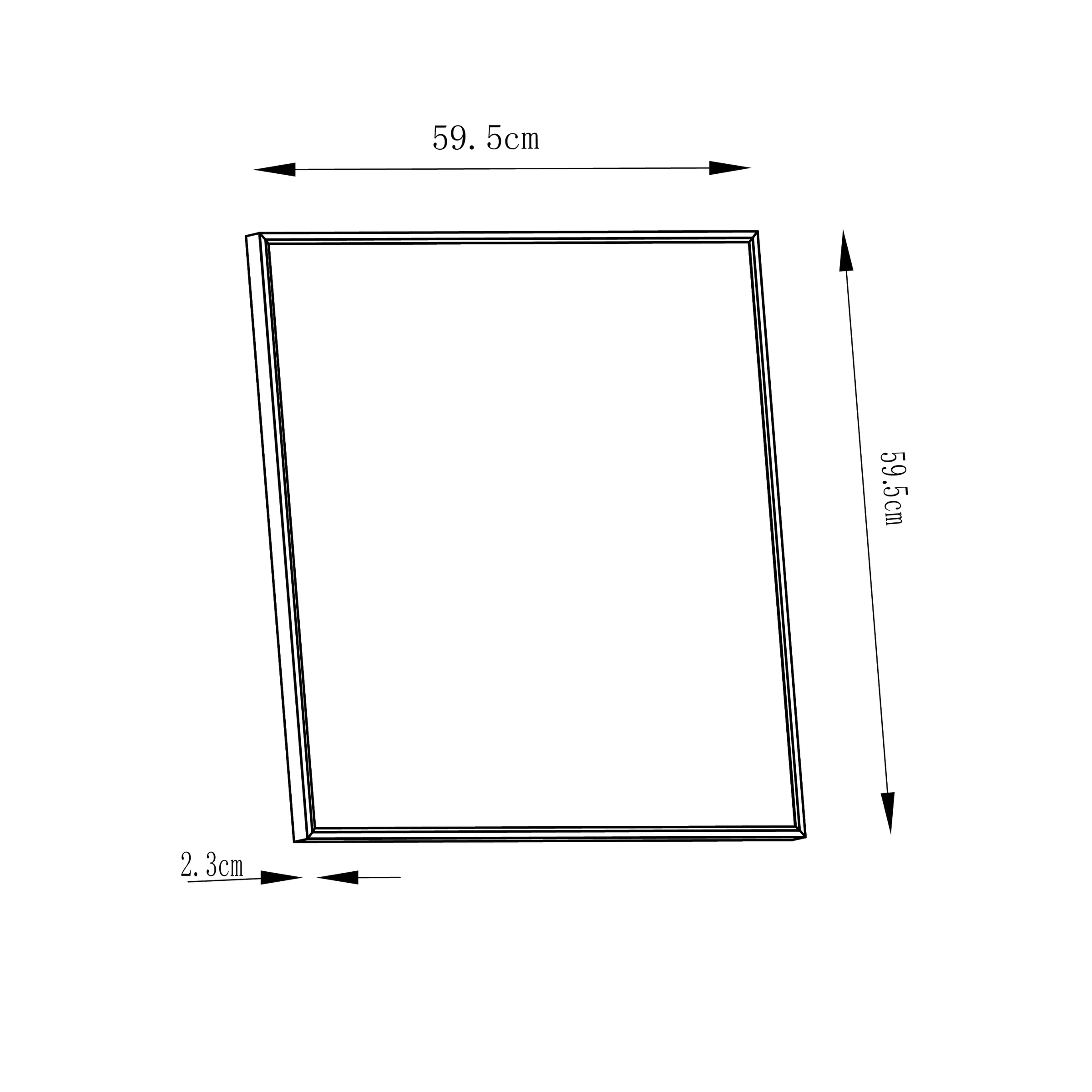 Bricocenter ALUMINIUM LED PANEL SILVER 60X60 CM 42W CCT DIMMABLE