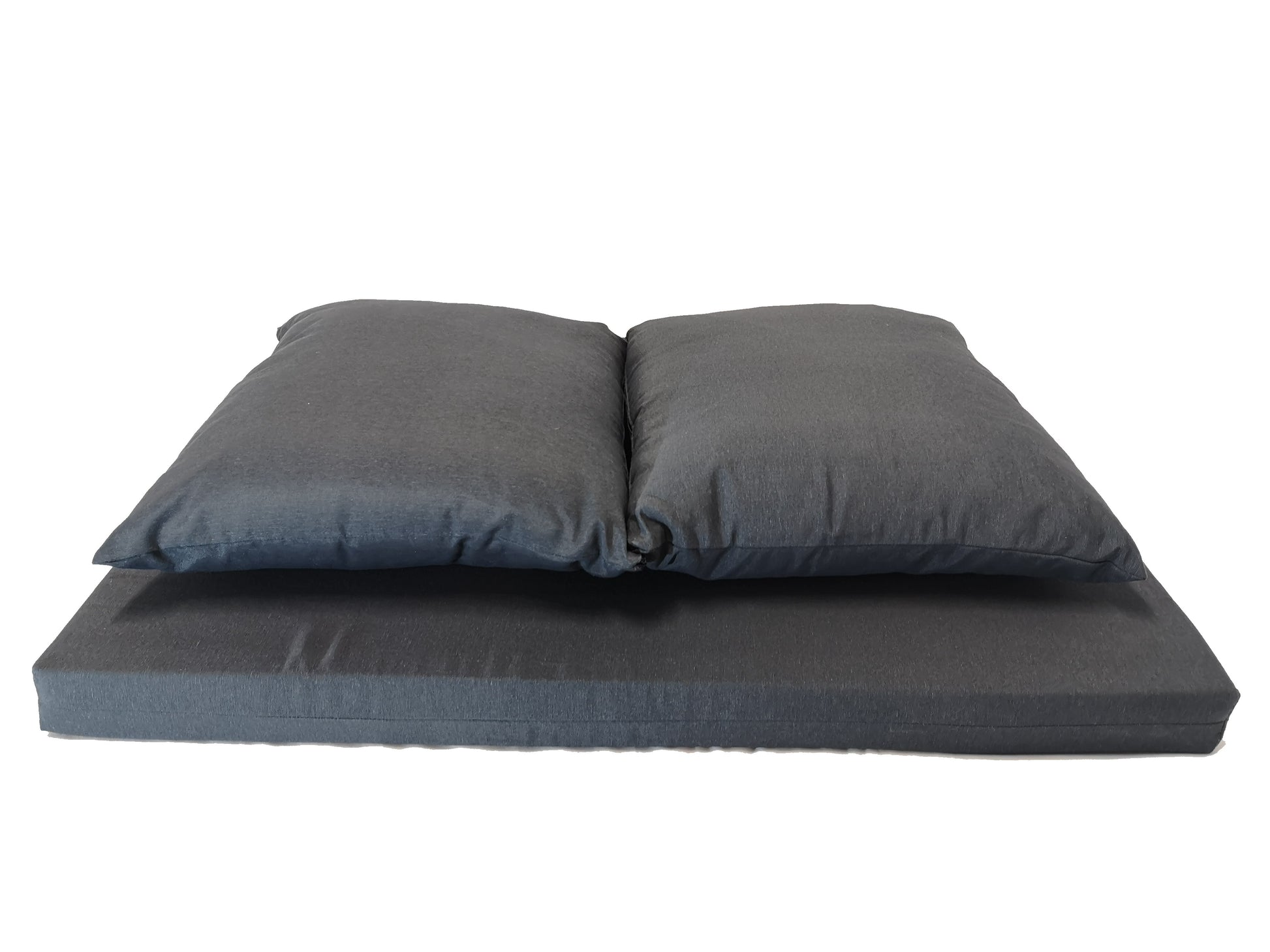 PARIS NATERIAL PALLET CUSHION 80X120X8 WITH 2 CUSHIONS 80X120 ANTHRACITE