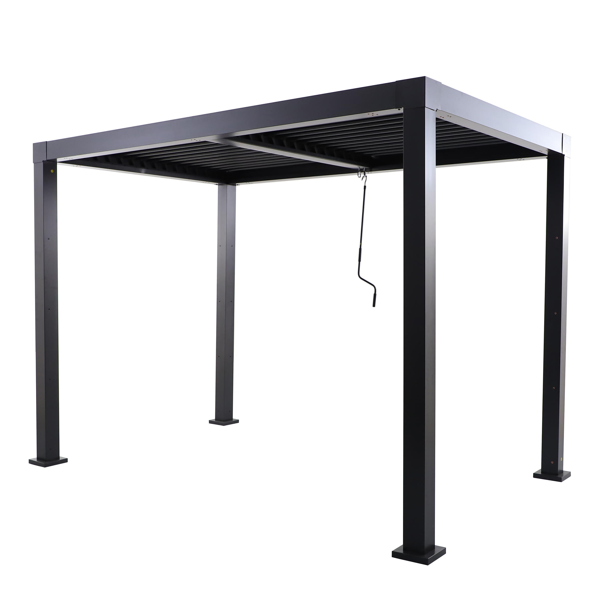 BIOCLIMATIC PERGOLA CLIMA NATERIAL FULL ALUMINUM 313X198 ANTHRACITE