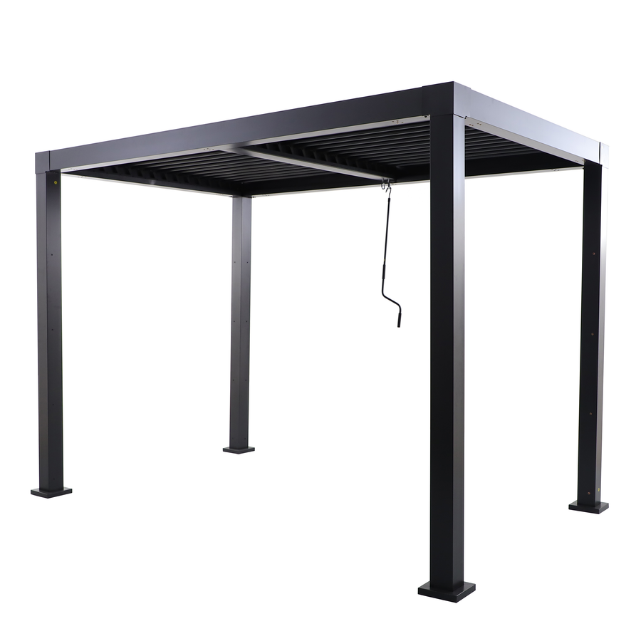 BIOCLIMATIC PERGOLA CLIMA NATERIAL FULL ALUMINUM 313X198 ANTHRACITE