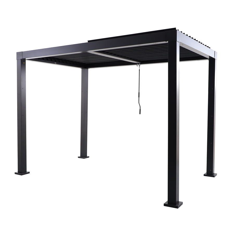 BIOCLIMATIC PERGOLA CLIMA NATERIAL FULL ALUMINUM 313X198 ANTHRACITE