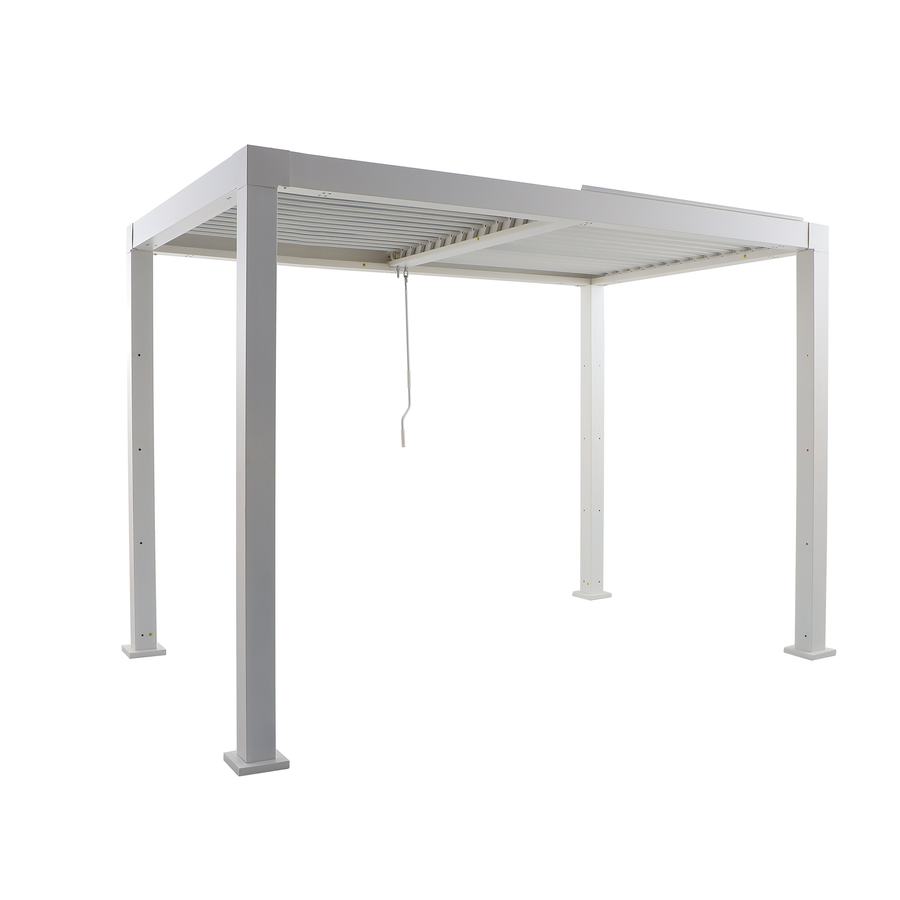 BIOCLIMATIC PERGOLA CLIMA NATERIAL FULL ALUMINUM 313X198 WHITE