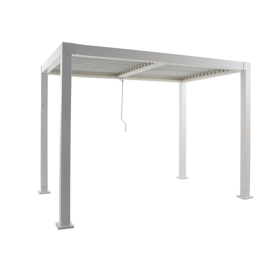 BIOCLIMATIC PERGOLA CLIMA NATERIAL FULL ALUMINUM 313X198 WHITE