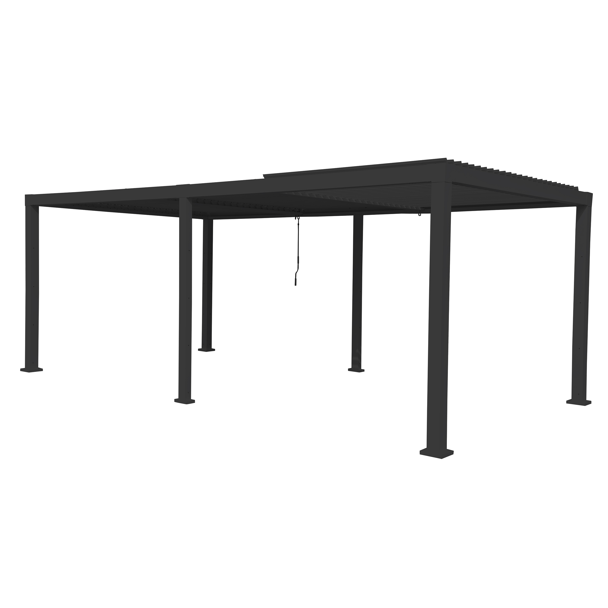BIOCLIMATIC PERGOLA CLIMA NATERIAL FULL ALUMINUM 313X614 ANTHRACITE