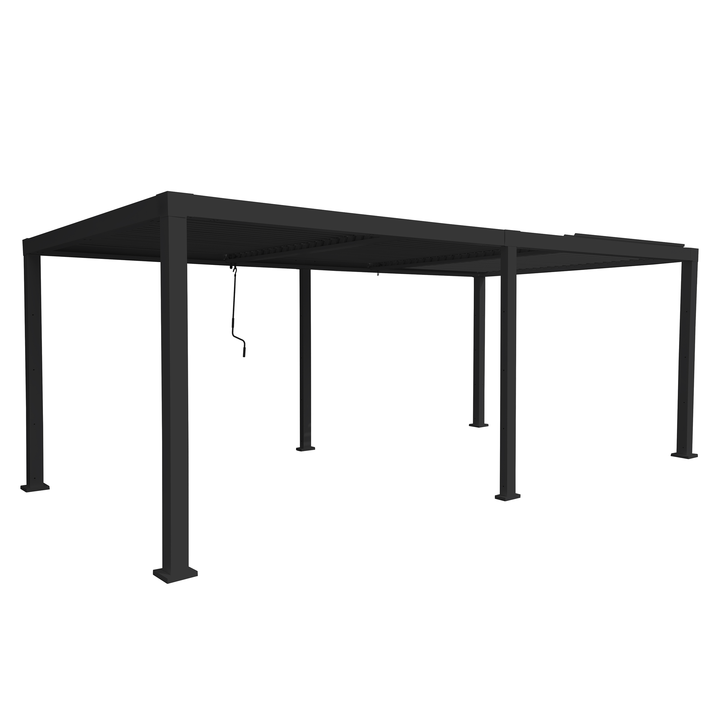 BIOCLIMATIC PERGOLA CLIMA NATERIAL FULL ALUMINUM 313X614 ANTHRACITE